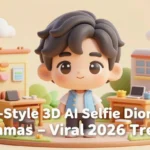 Chibi-style 3D AI selfie dioramas