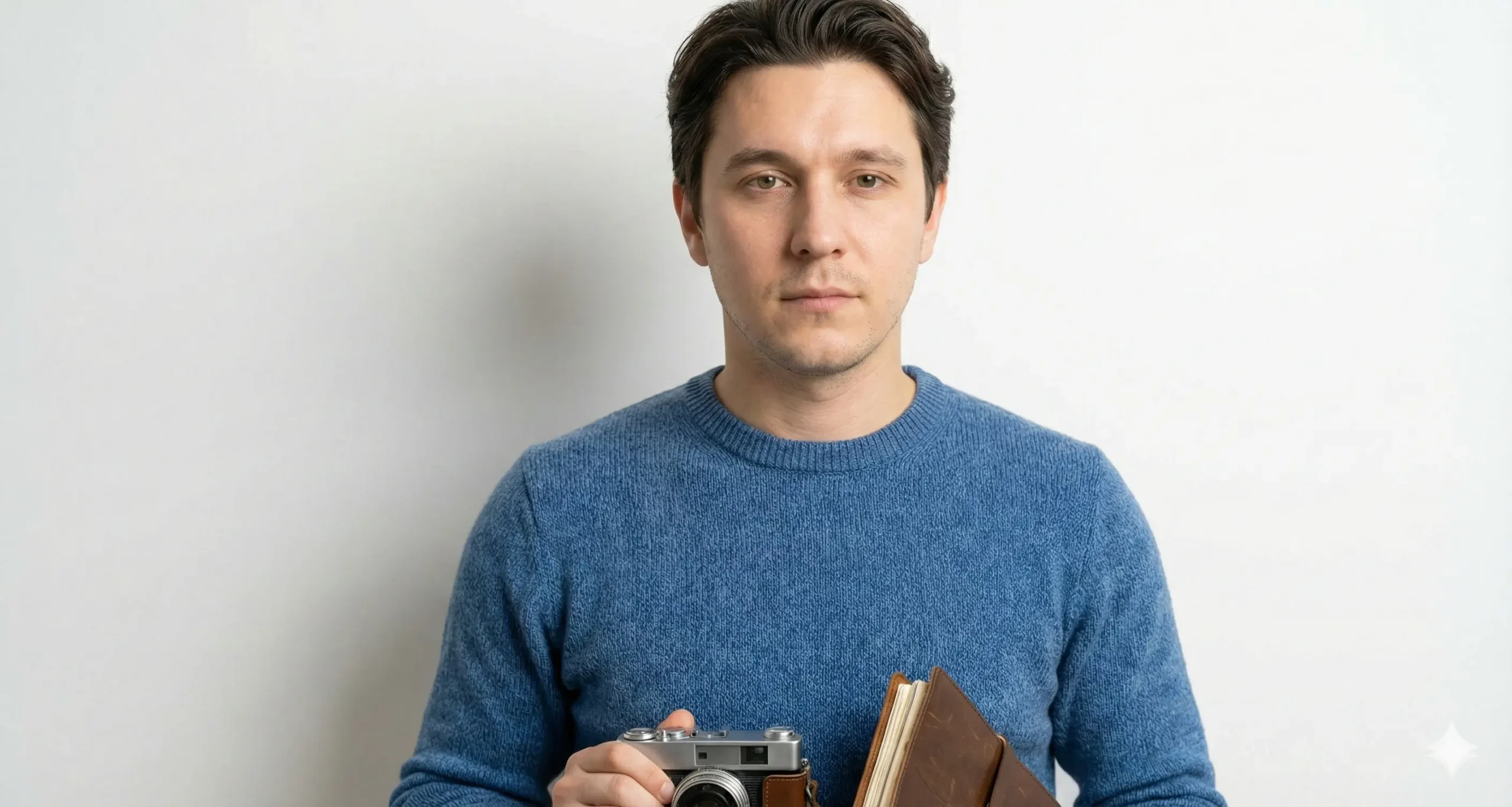 Minimal AI portrait with clean background and soft lighting