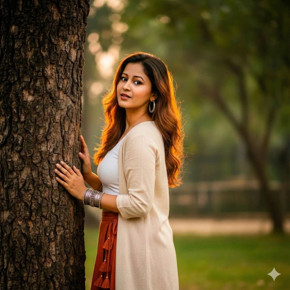 Trendy Instagram-style AI portrait with vibrant colors and reel aesthetics