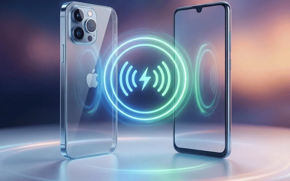 how to transfer charge from iphone to android wirelessly?